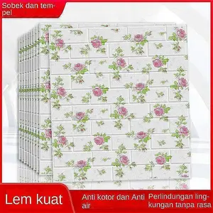 PROMO KHUSUS Stiker Dinding Tembok Sticker Dinding Kamar Ukuran 70x77cm 3D Foam Bata Classic Walpaper Stiker