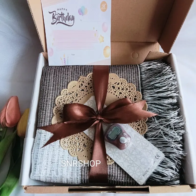 Kado hampers Sajadah Tasbih Termurah bingkisan lebaran 0