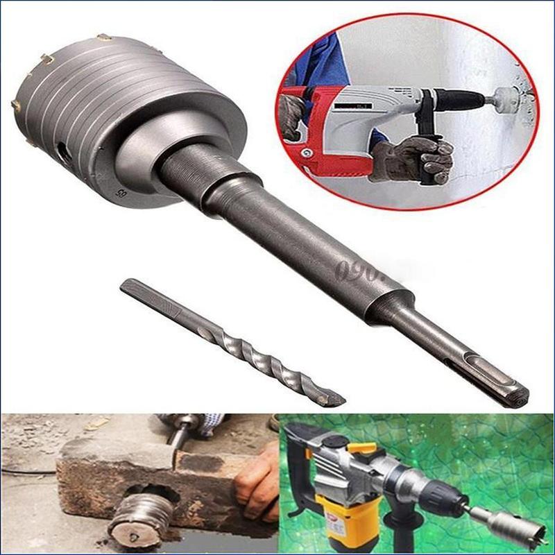 Mũi Khoan Rút Lõi Bê Tông Khoét Lỗ Tường Gạch Lắp Máy Điều Hòa Phi 30 40 50 55 60 90mm Hợp Kim