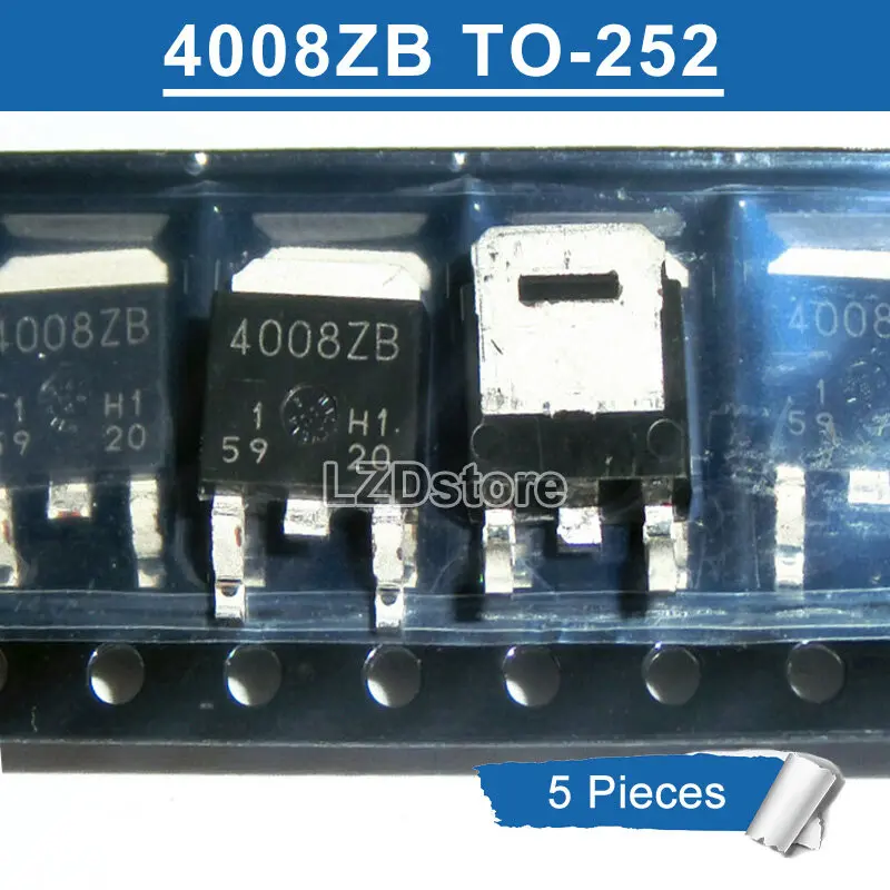 5 Chiếc Bóng Bán Dẫn MOSFET 4008ZB TO-252, IC Mới Và Chính Hãng, IC GN4008ZB TO252