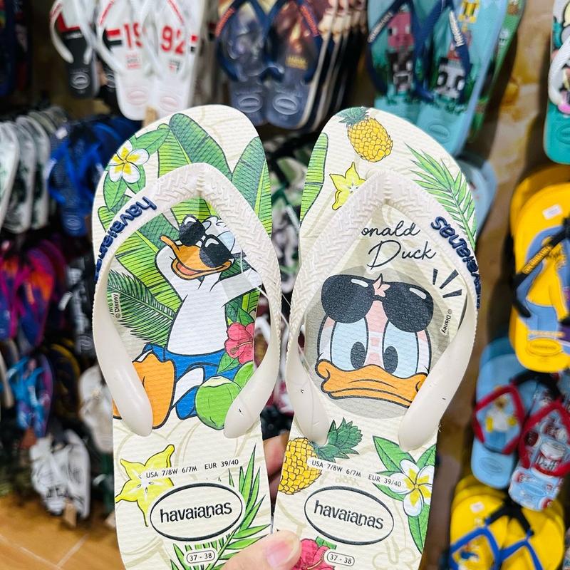 DÉP NAM MICKEY STYLISH ĐI BIỂN NGOÀI TRỜI CAO SU Đế Bằng Nhung DéP