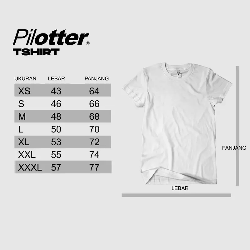 KAOS PILOTTER ZOMBIE ORIGINAL FREE STICKER PUTIH 5