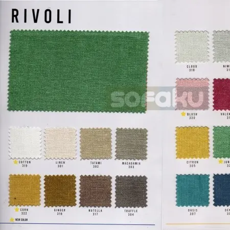 RIVOLI Hikaron Bahan Kain Rivoli Fabric Jahit Interior Sofa 1