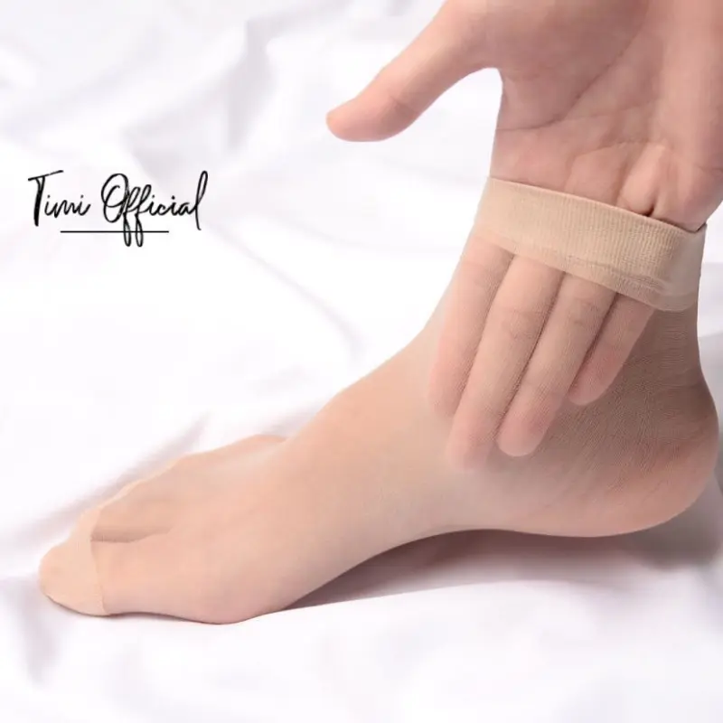 Tất da chân tất giấy nữ siêu dai vớ cổ ngắn mỏng Timi M01 1