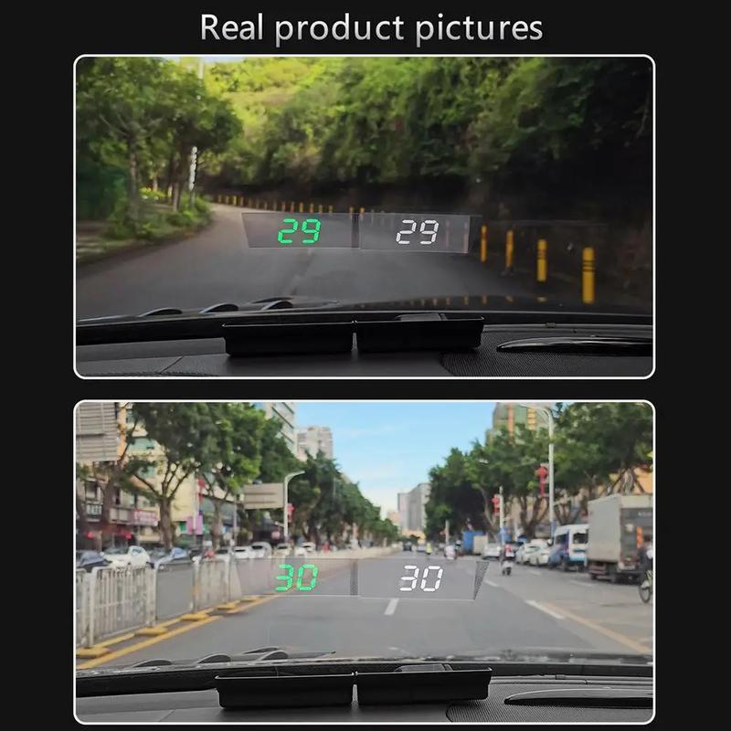 Product Introduction of Head Up Display GPS Speedometer Speed KMH Digital HUD Windshield Projector Speed Meter Clock Gauge Digital Electronic Accessory 24