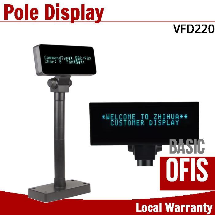 Adjustable Height Pole Display 2x20 VFD 220 USB Type for Pos - TikTok ...