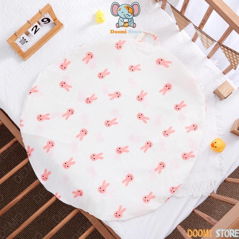 [Siêu Sale] Vỏ Gối Chống Trào Vải Đũi Gân Mềm Mịn Thoáng Mát Kích Thước 70x70cm Doomi Baby  Cho Bé - HT670 5
