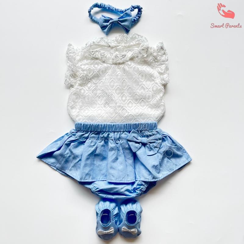 Product Introduction of Setelan Baju Brukat Jumper Rok Anak Bayi Perempuan Usia 0-6 Bulan Lucu Pakaian Baby Girl Kekinian Pergi JAlan Kondangan AGATHA JUMPER SET 3