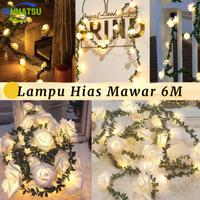 Gambar Vinnatsu 1.5/3/6M Lampu Bunga Mawar / Lampu Tumbrl /Lampu Strip Dekoratif Pernikahan Yang Meriah/ Lampu Led Idul Fitri/ Lentera Atmosfer/ Lampu Dekorasi - 6M (40LED) dari Vinnatsu MALL2 Kab. Tangerang 1 Tokopedia