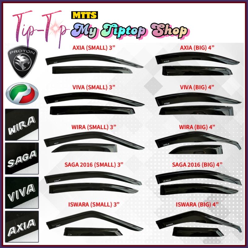 Proton Perodua Door Visor Air Press (Small&Big) Alza 2022 Myvi - TikTok ...