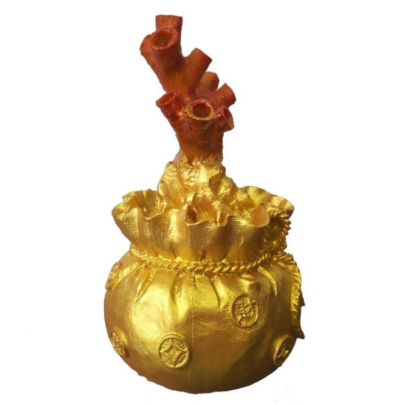 Cây tài lộc (Không Hoa) đính cườm tự làm cây kim tiền cây cảnh thủ công trang trí, cây tài lộc chậu hoa S0350 4