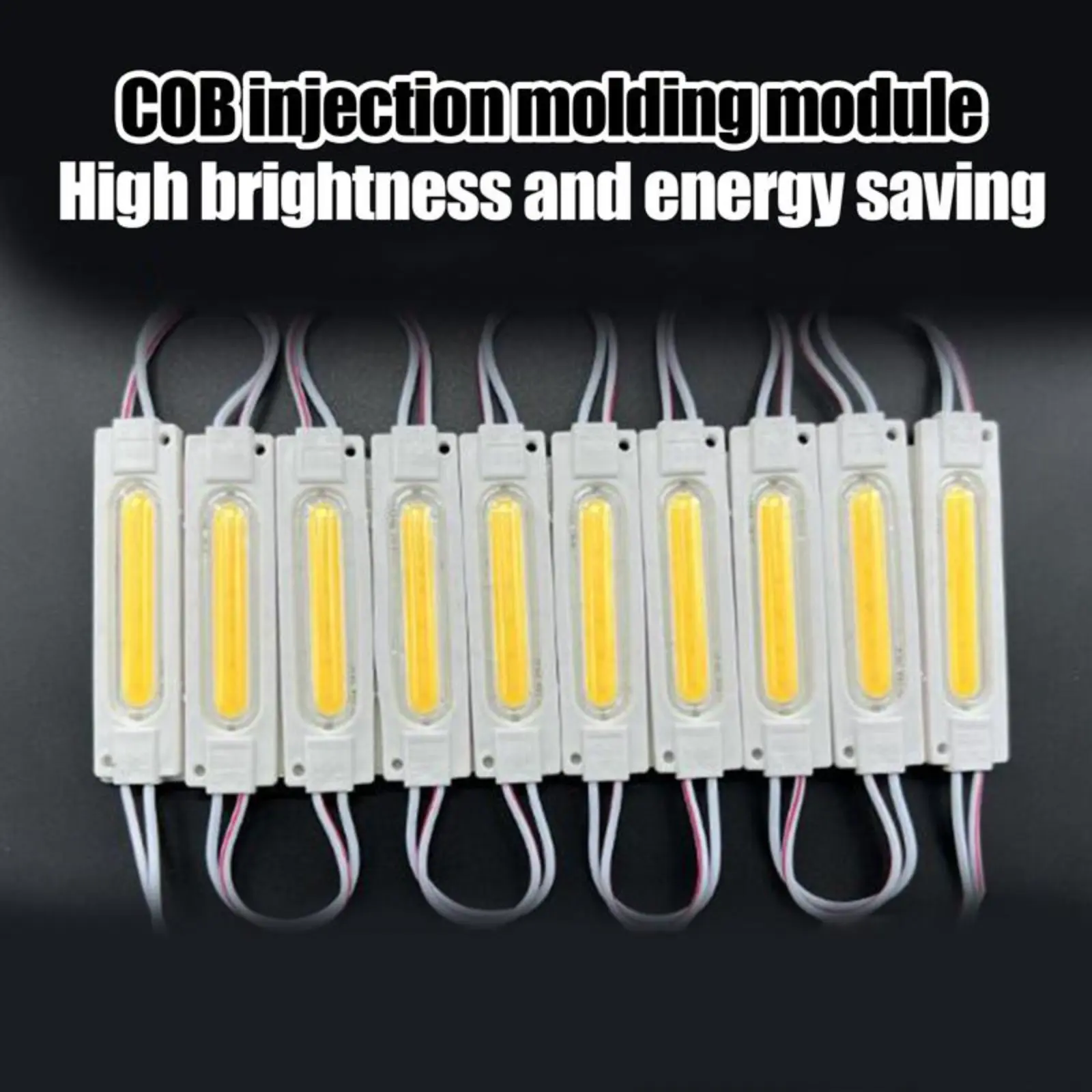 Wcakes 10Pcs 24V Led Module Truck Side Marker Indicator Light COB Led Super Bright For Bus Lorry Trailer Warning Lamp