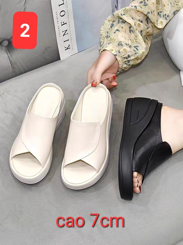 DÉP DA HỞ MŨI CAO CẤP 7CM Nữ DéP Sandal 3