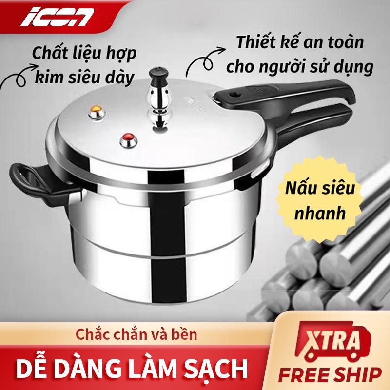 Nồi áp suất ICON chất liệu inox 304, nồi áp suất mini gia đình, nồi áp suất dày đa năng, nồi áp suất chống nổ, nồi áp suất mini, nồi cơm điện phù hợp với bếp từ nồi  áp Cooker