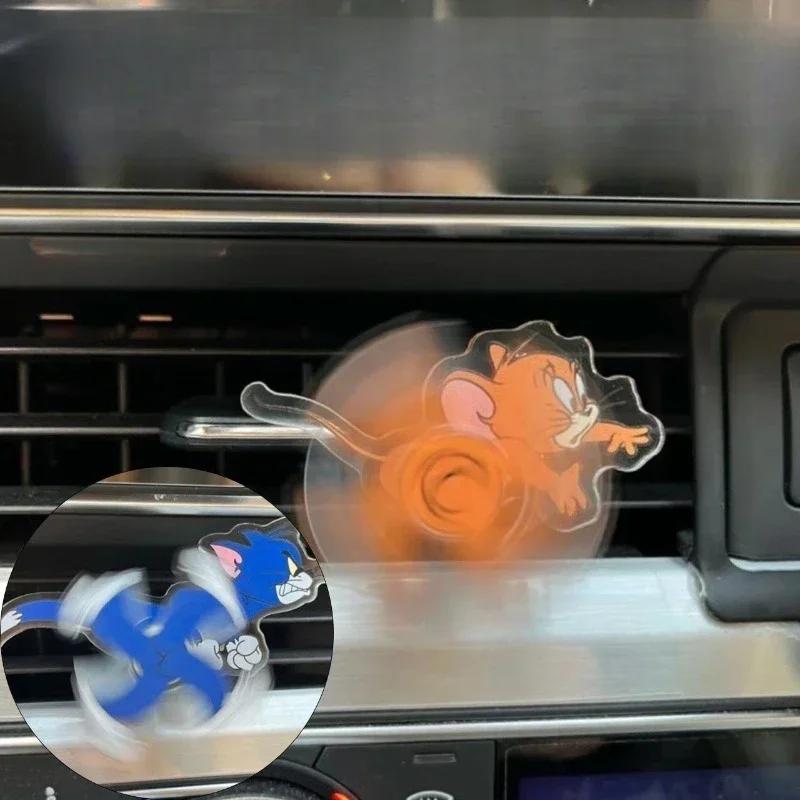 Product Introduction of YUANSHI Tom And Jerry Cartoon Car Air Outlet Decoration Air Conditioning Acrylic Accessories Clip Rotatable Toys Kawali Children Gifts 1