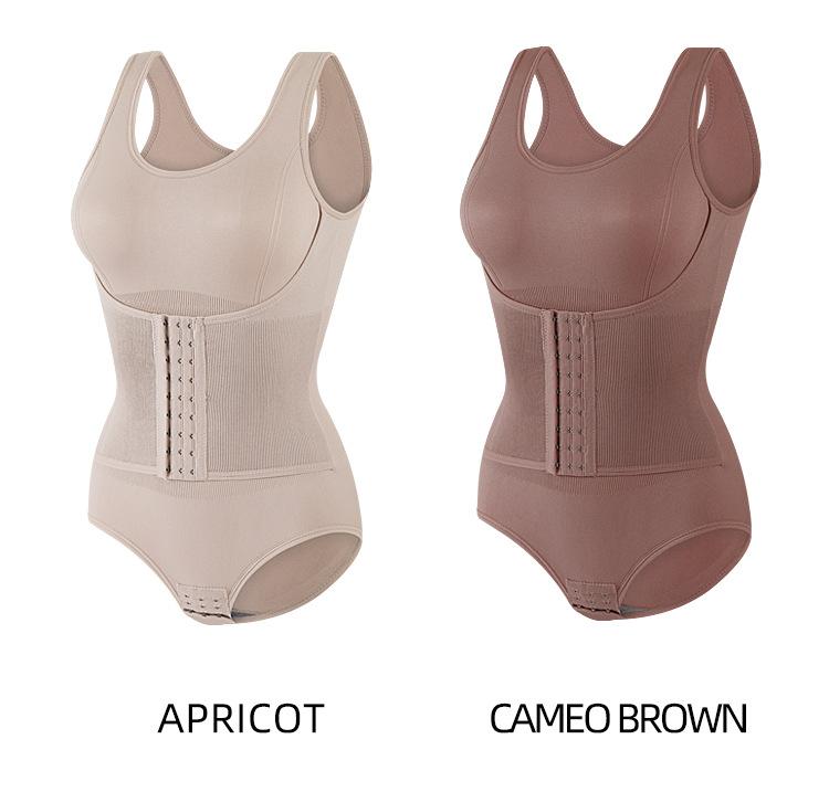 Product Introduction of Cross-Border Women's Shapewear Abdomen Control Bodysuit Waist Slimming Enhancing Buttoned Shaping Garment Butt Lifting Bodysuit 12