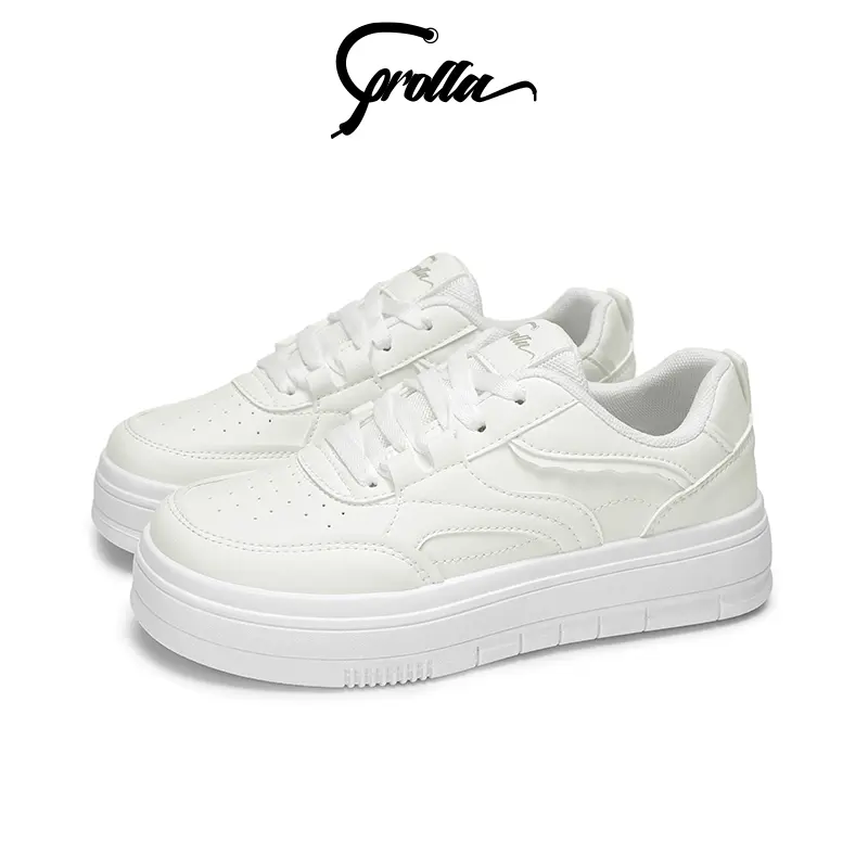 【NEW】Corolla Giày Thể Thao Sneaker Nữ   Fashion Phong Cách Hàn Dế Cao 3CM Quốc Den Trắng Giảm Chấn Thoáng Khí Kháng Khuẩn Dế Mềm Giày Thời Trang Dồ Hot Trend