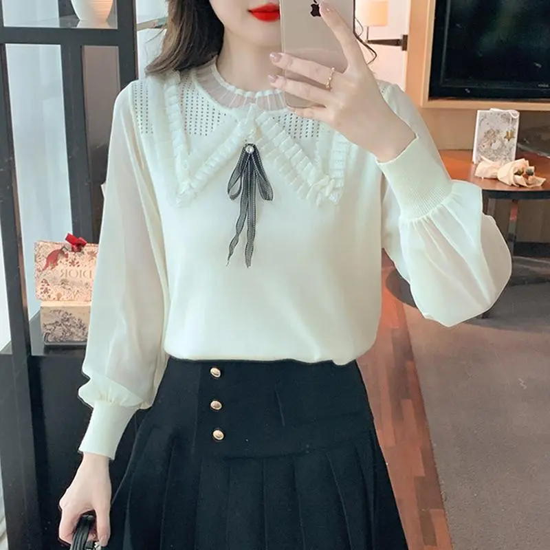 Đồ Len Nữ, Phong Cách Hàn Quốc, Hàng Mới Về, Dài Tay, Thời Trang, Thiết Kế Dễ Thương, Trông Thanh Lịch, Thích Hợp Cho Giới Trẻ, May Nối Ren