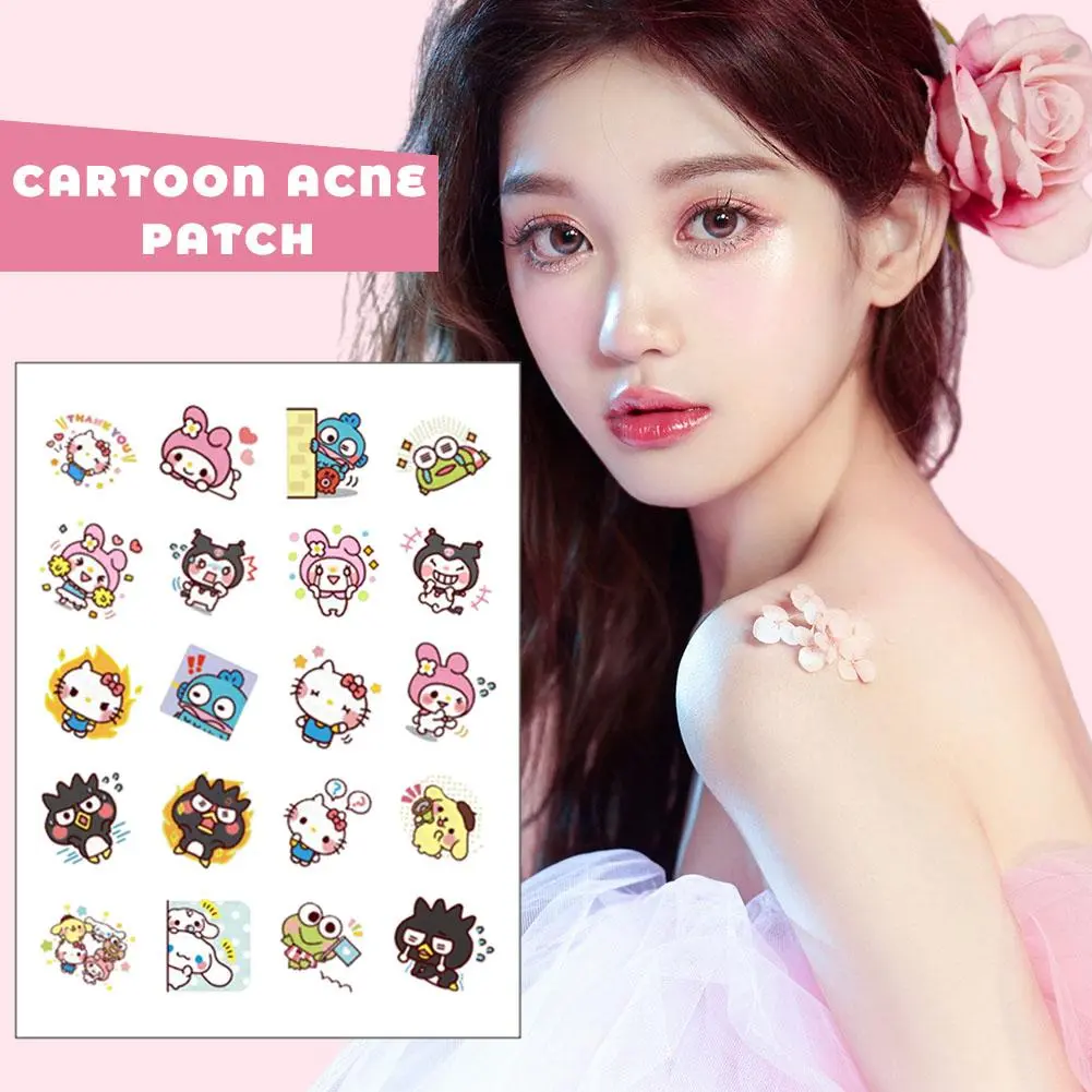 20pcs Cartoon Mixed Pack Acne Patches PE Mild Acne Patches