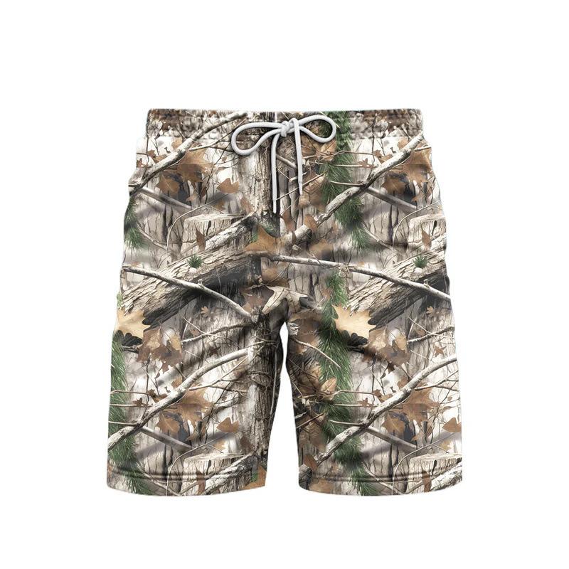 Product Introduction of 2025 New European and American Trade Casual Versatile Fashion Trend High Quality Men's Camouflage Casual Shorts 11