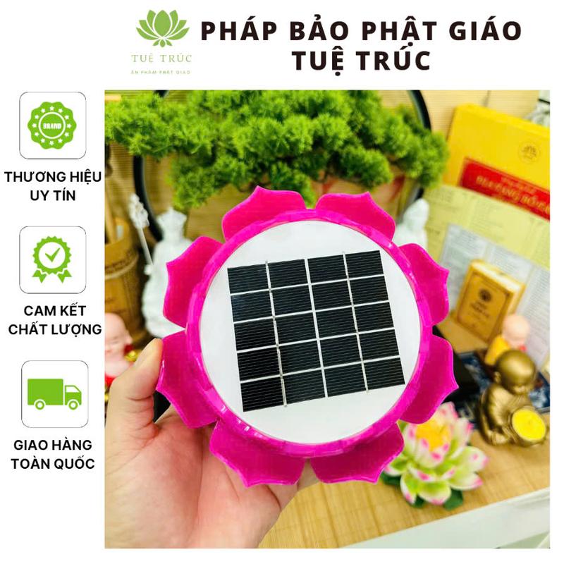 Máy niệm phật năng lượng mặt trời Hoa sen Mini ,kinh địa tạng- có sẵn 38 bài