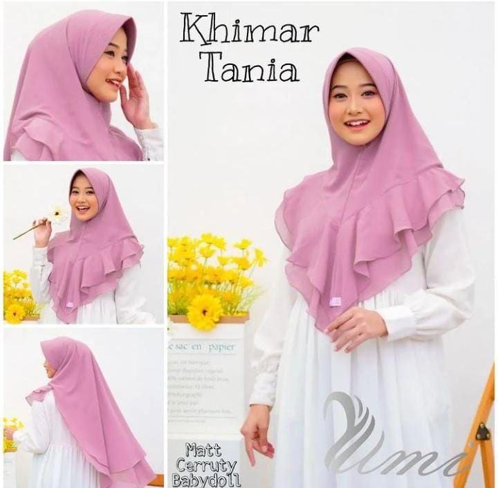 Product Introduction of Hijab Tania Khimar Rempel 2 Layer Jilbab Dua Layer Syari Gelombang Cerruty Babydoll 0