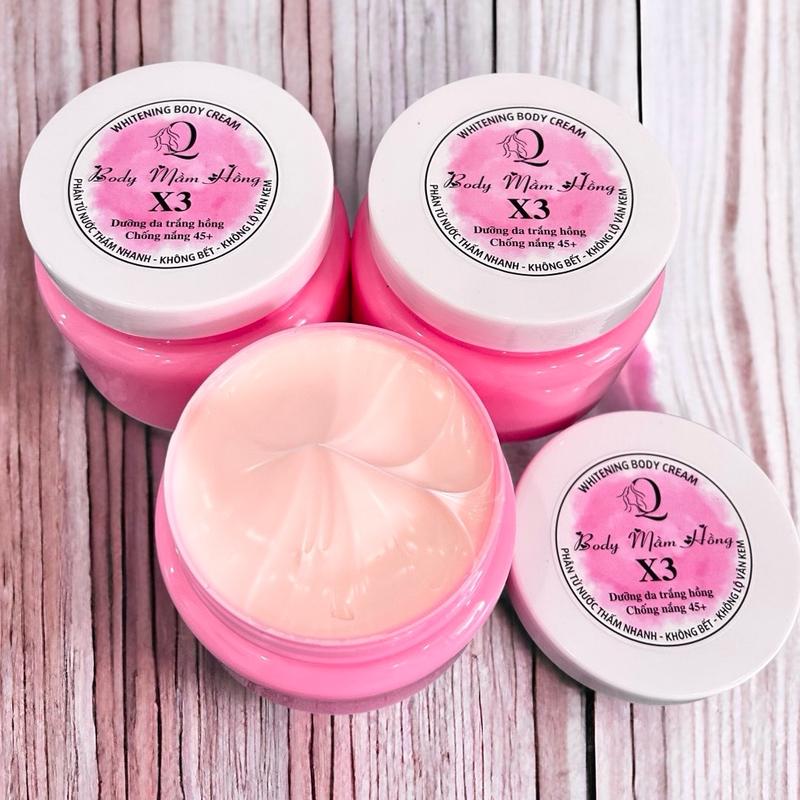 [Giá Sỉ]Combo 3 hộp Kem Body Mầm Hồng dưỡng da trắng hồng dành cho da khô.Thấm nhanh không bết rít,cấp ẩm.Dưỡng Da Body Nữ kemtron duong trang kem trắng da cấp tốc kích