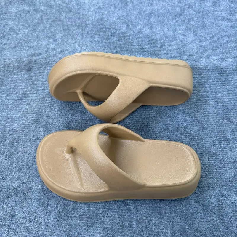 Dép bánh mì sỏ ngón cao 5 phân siêu nhẹ PUWA  ( 2 size đi chung 1 đôi , 36 mang thoải mái ) 4