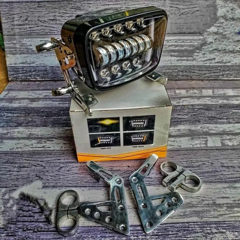 PAKET Set Lampu Reflektor Daymaker Rx King + Batok + Kupingan cnc 30mm Crome - Limited Edition Motorcycle