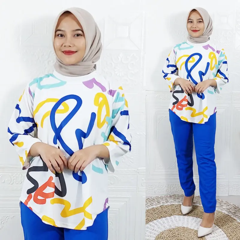 ONE SET BAJU DAN CELANA WANITA MAYA SETELAN GL FASHION 1