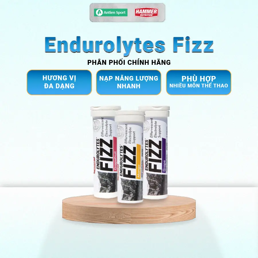 Viên sủi điện giải Hammer Endurolytes Fizz - Hàng chính hãng