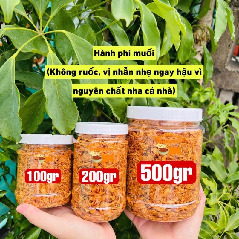 [Hành phi muối KN] Hành phi nhà làm trộn muối sẵn size từ 100gr - 500gr