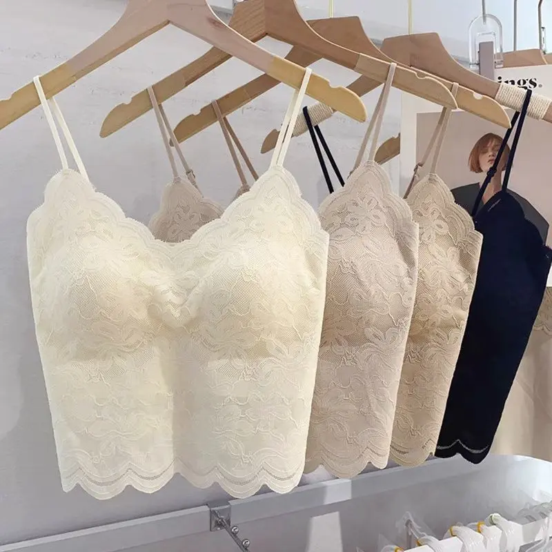 Áo Ngực Nữ, Cổ Chữ V, Ren Gợi Cảm, Lưng Đẹp, Có Đệm Ngực, Không Có Vòng Thép, Có Thể Mặc Bên Ngoài, Áo Mặc Trong Áo Yếm Nữ, Bộ Sưu Tập 1903