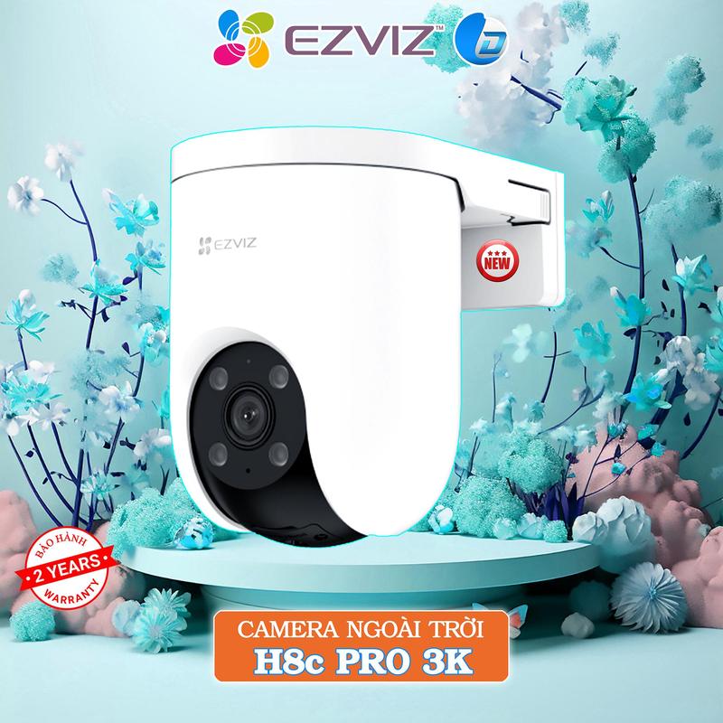 Camera ngoài trời Ezviz H8c PRO C8C  chính hãng, xoay 360, Báo Động Đàm thoại, màu Đêm Vietnam 8x Security Cameras & Systems c8c  ezviz h8c  pro camera  ptz camera  giao thông 3m