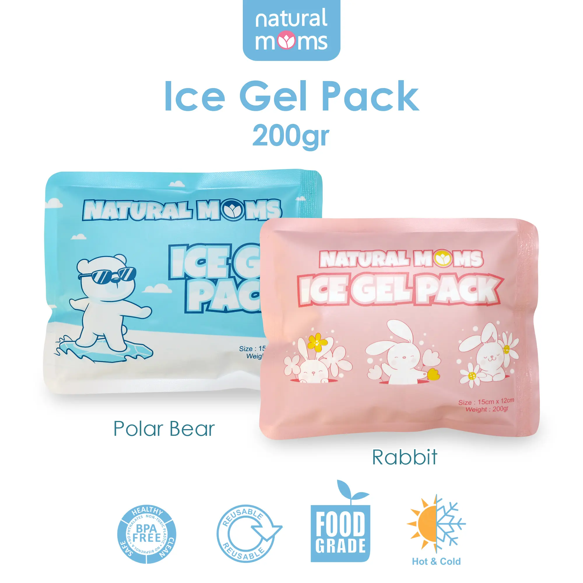 Ice Gel Pack Natural Moms 200 gram