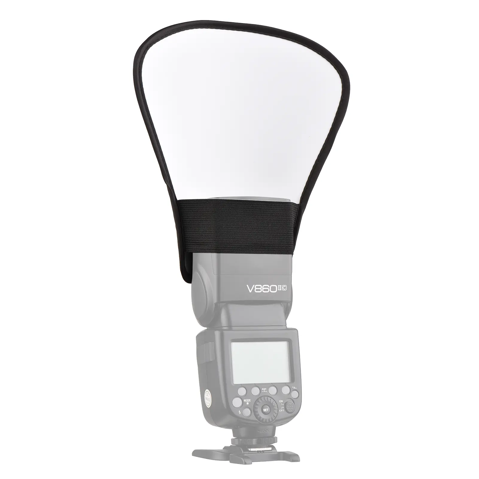 Portable Universal Camera Flash Reflector Speedlite Bounce Diffuser Board with Silver & White Reflective Surface Replacement for Canon Nikon Sony Godox Yongnuo on-Camera Flash