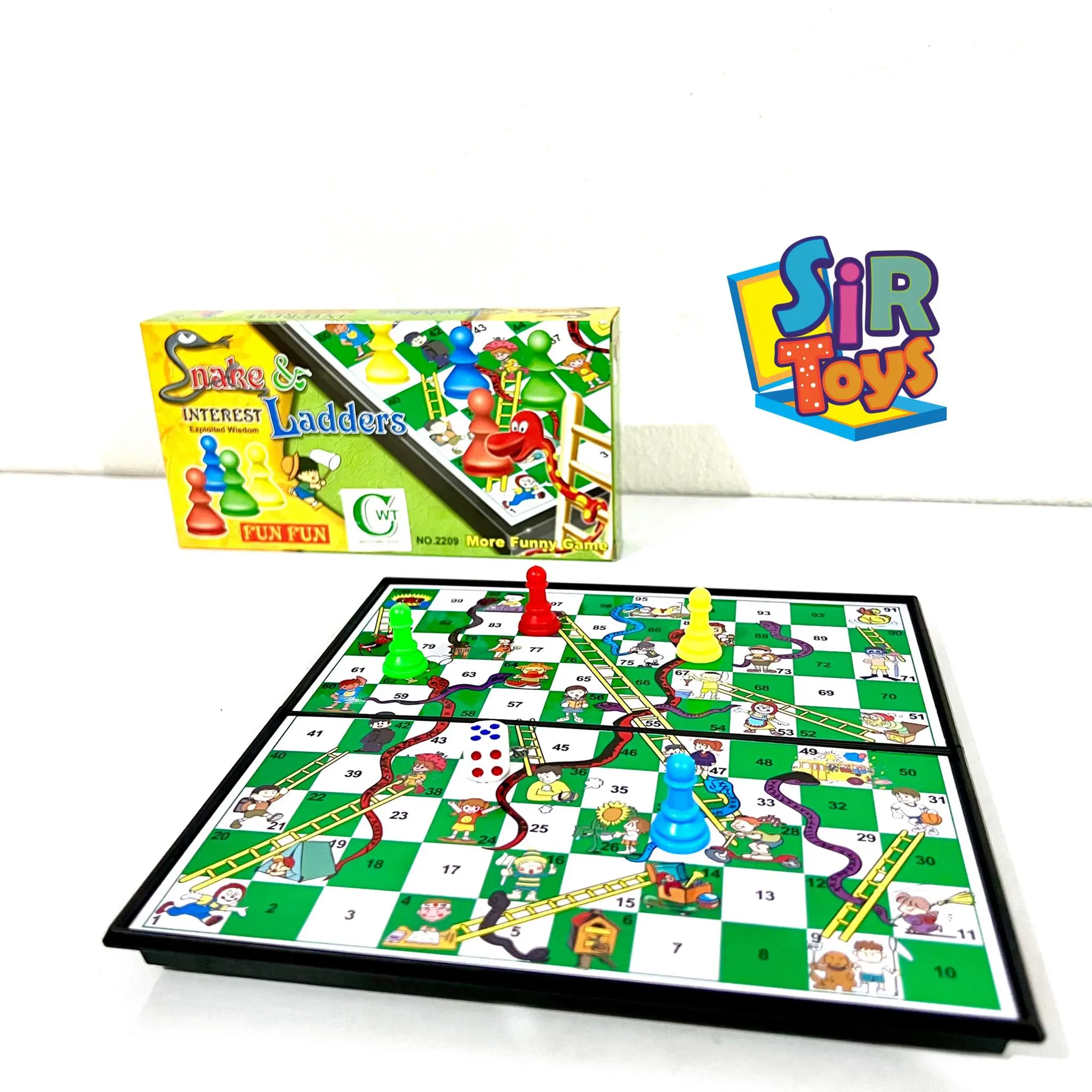 เกมบันไดงู กระดานแม่เหล็ก Snake&Ladders พกพาสะดวก