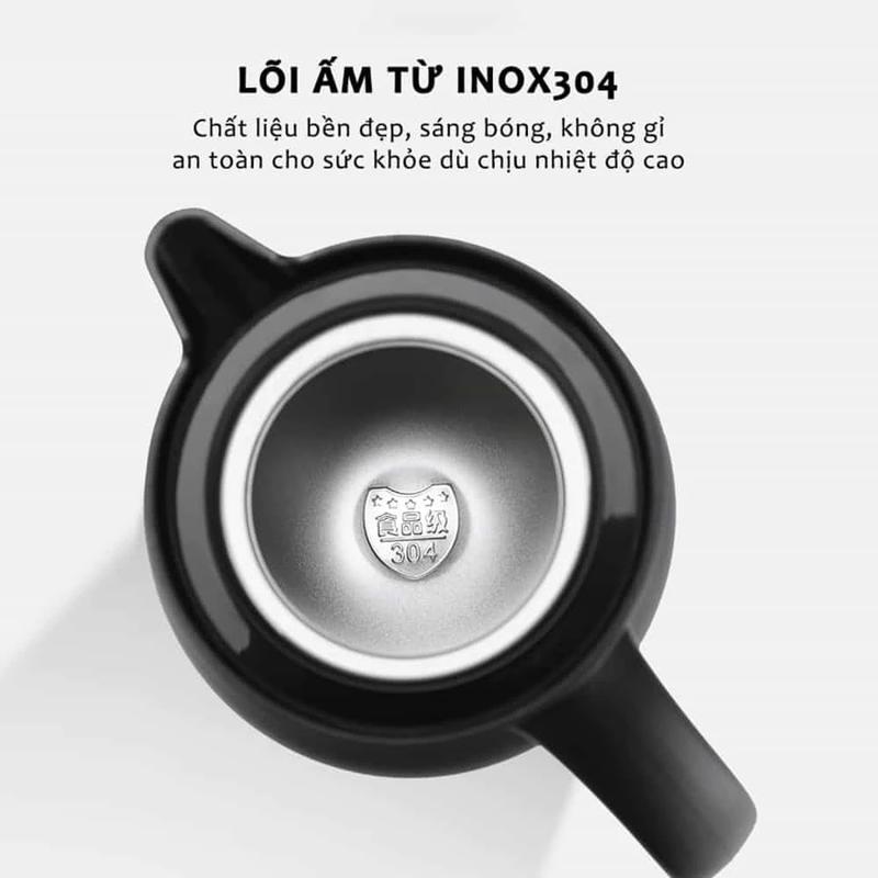 Ấm Pha Trà Giữ Nhiệt LIGHTBULB Dung Tích 1L Chất Liệu Inox 304 Giữ Nhiệt Có Lõi Lọc Trà Tiện Dụng Cách Nhiệt 4