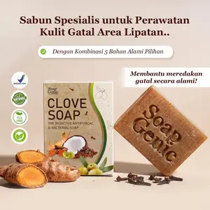 Sabun Buat Selangkangan Gatal Clove Soap BPOM 80gr by Soap Genic