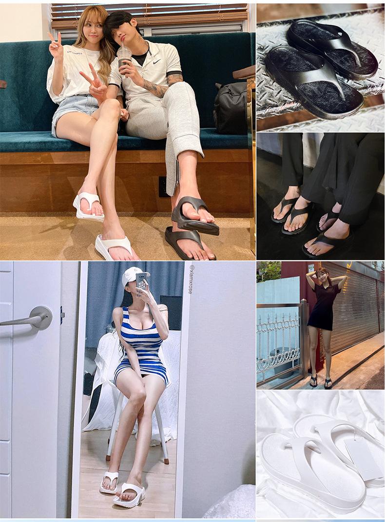Product Introduction of 4cm Summer Platform Slippers Women's Fashionable Outdoor Wear Drooping Sandals Couple Flip-Flops Beach Flip-Flops 6