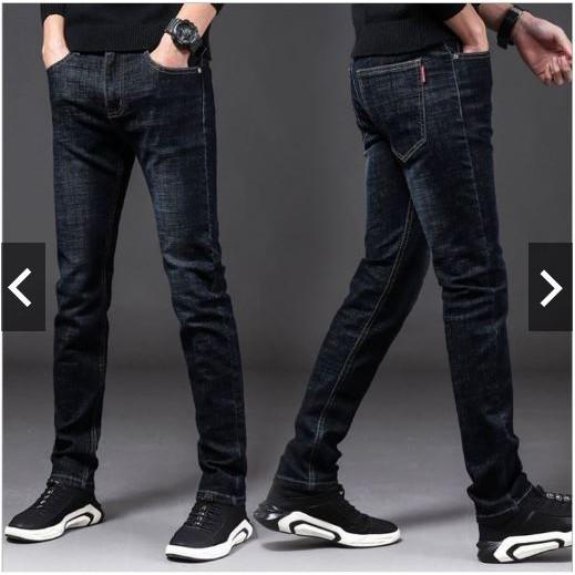 Quần Jean Nam Co Giãn Quần Bò Dáng Côn 03 Màu Cao Cấp Trơn Menswear Pants Có Túi Ong Denim 3