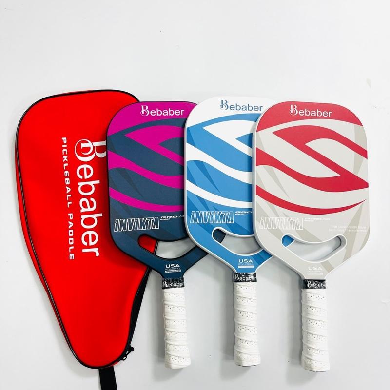 vợt pickleball Bebaber dầy 16mm mua kèm túi đựng cuốn cán bóng tập bảo hành 3 tháng sport nam carbon