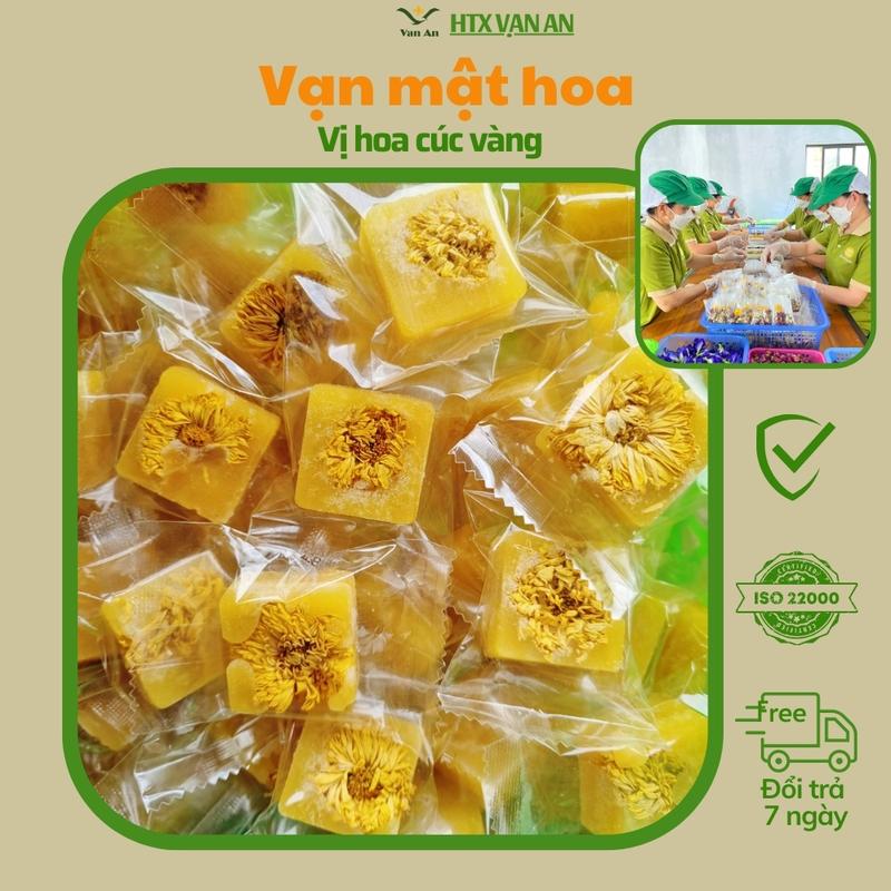 (Chính hãng) Trà hoa cúc đường phèn mật ong thượng hạng thơm ngon của HTX Vạn An Tea Chè Nước Trà
