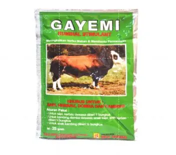GAYEMI OBAT PENAMBAH NAFSU MAKAN SAPI KAMBING DOMBA / EKA FARMA