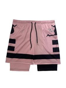 Men's 2 in 1  Colorblock   Print Gym Shorts, Regular Fit Casual Breathable Quick Drying Shorts for Gym Workout Running, Men's Sportswear for Summer