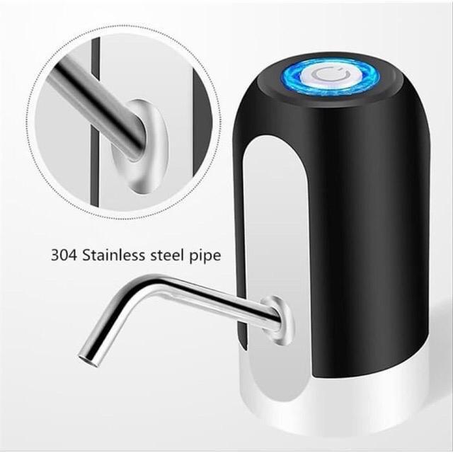 POMPA GALON ELEKTRIK SIMPLY ALMUNIUM DISPENSER OUTDOR USB CHARGER AIR MINUM Biru Listrik Merah Stainless Water 0