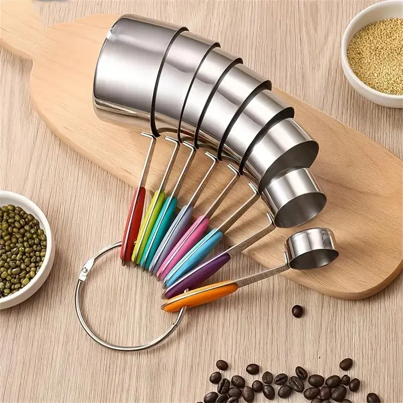 Stainless Steel Measuring Spoon Set, 17pcs/set Double Head Magnetic Measuring Spoon, Kitchen Measuring Utensils for Baking, Cooking 7