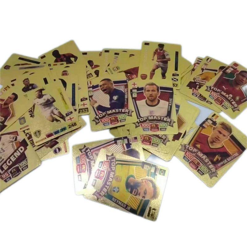 Product Introduction of Soccer Gold Cards 50 Cards Fun Cards Kids Toys 9