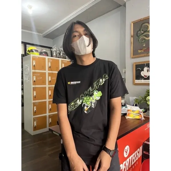 Kaos Racing Pria Racertees Abakura Racing #15 Hitam 6