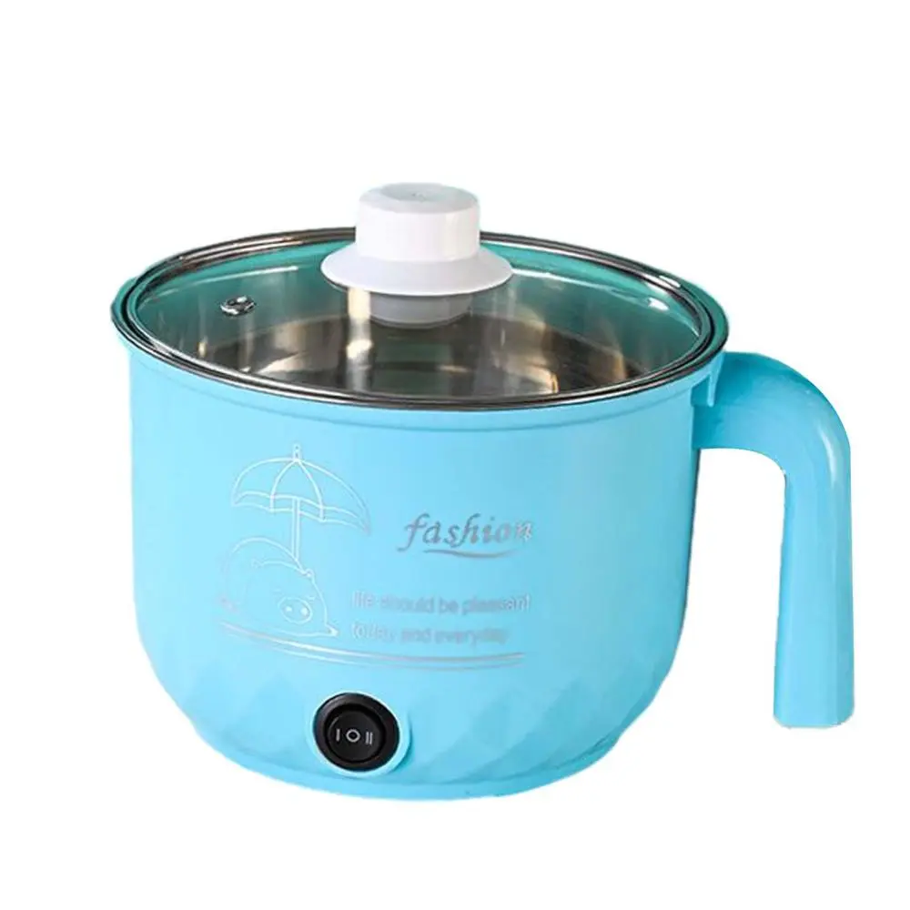 Multifunctional Electric Cooker 1.2L Cooking Pot for Noodles Ramen Eggs